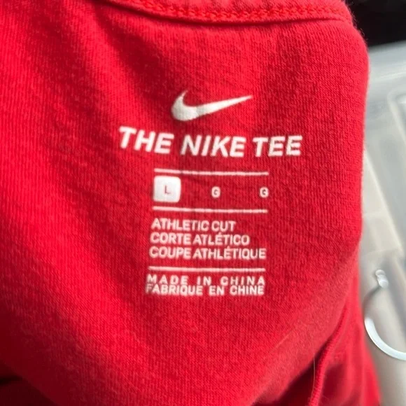 Women’s Nike Scoop Neck The Ohio State University Tshirt Red Large - Picture 3 of 3